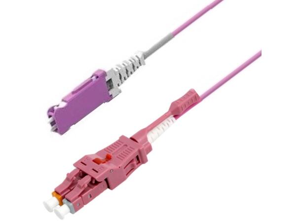 Snor MM Uniboot LC/PC-SN/PC, xx m 50/OM4 BIF ø2mm, Erika Fiolett 