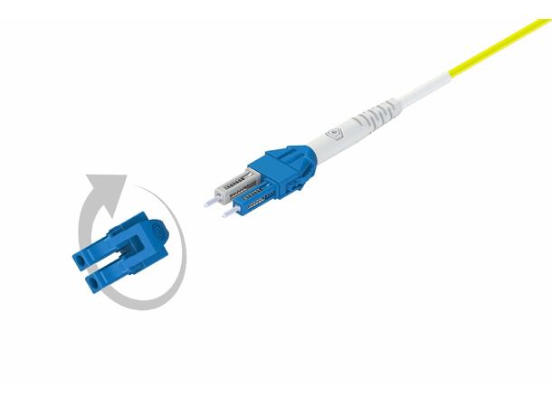 Patch SM Uniboot LC/UPC-LC/UPC 60 m 9/OS2 G.657.A1 ø2mm Yellow LSZH 