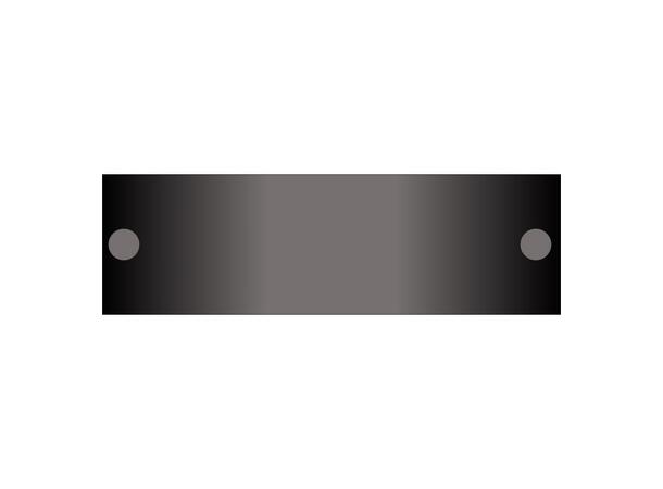 FHD Blindplate, black For FHD 1U Patchpanel
