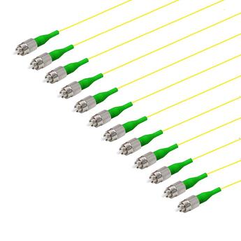 PT-SM9-T9Y-FCA-15-BP Fiberworks AS  Fiberhale SM FC/APC-R 12-pakning, 1,5 m 9/OS2 G.657.A2, 900µm fast kledning, Gul