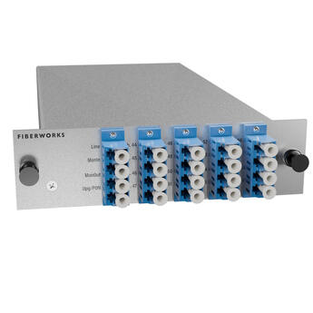 F-DOADM-8DC-L2-xxyy Fiberworks AS  Fiberworks 8 ch. DWDM OADM, LGX2 Cxx - Cyy, &quot;drop and continue&quot;, LC