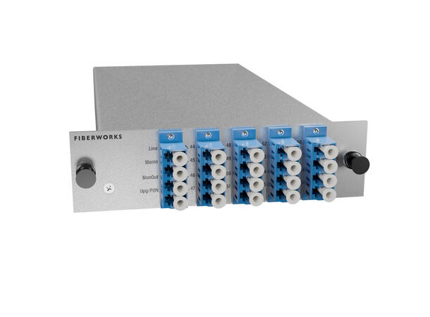 Fiberworks 8 ch. DWDM OADM, LGX2 Cxx - Cyy, "drop and continue", LC 