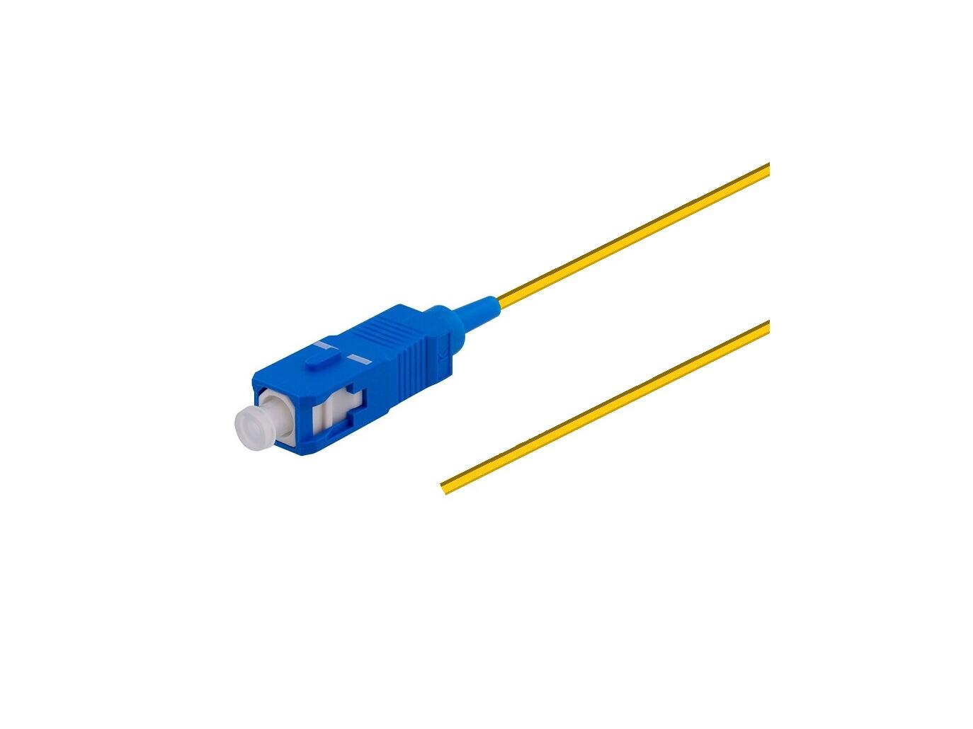 PT-7A2-T9Y-SCUa15-BP Fiberworks AS  Pigtail SM SC/UPC 12-pack blister, 1,5 m G.657.A2, 900&#181;m TB, IEC grade A, Yellow