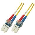 Snor SM DPX LC/UPC-LC/UPC 0,75 m 9/OS2 G.657.A2 2x &#248;2mm Gul