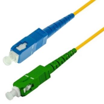 P-SM9-S3Y-SCA-SCU-xx Fiberworks AS  Snor SM SPX SC/APC-SC/UPC xx m 9/OS2 G.657.A2 &#248;2mm Gul