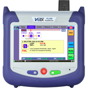 VX-FL150-OLS-1 VeEX Z06-05-051P FL150 FaultScout&#174; Optisk Multimeter Filtrert 1650nm, DualPON OPM 1490/1577nm