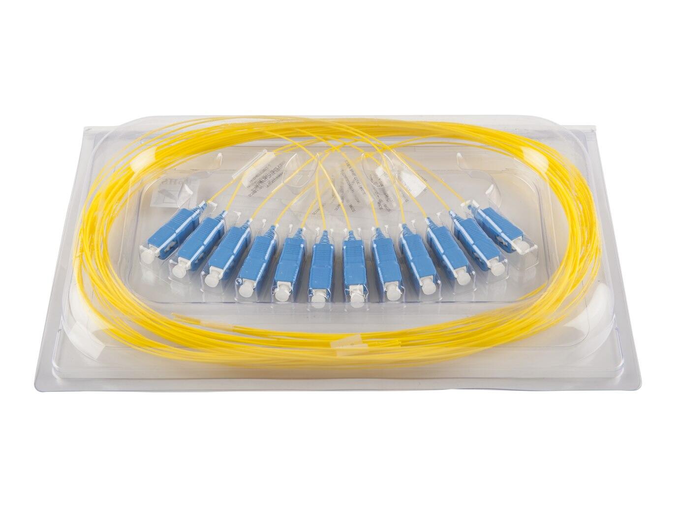 PT-7A2-T9Y-SCUb15-BP Fiberworks AS  Fiberhale SM SC/UPC 12-pakn. 1,5 m IEC-B 9/OS2 G.657.A2, 900&#181;m fast kledning, Gul