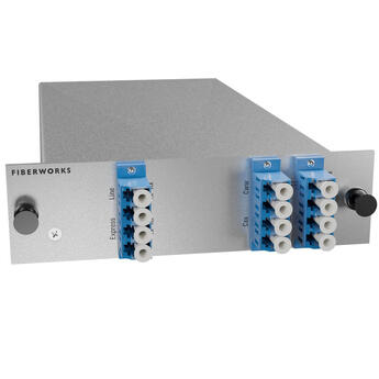 F-DOADM-4DC-L2-xxyy Fiberworks AS  Fiberworks 4 ch. DWDM OADM, LGX2 Cxx - Cyy, &quot;drop and continue&quot;, LC