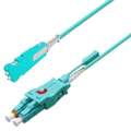 Patch MM Uniboot LC/PC-SN/PC, 25 m 50/OM3 BIF &#248;2mm,  Aqua