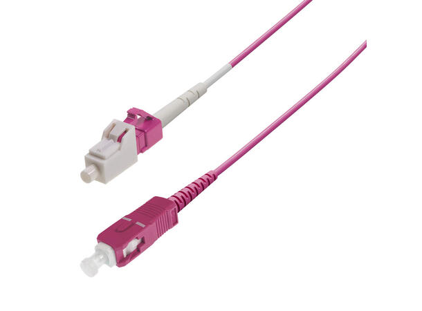 Snor MM SPX LC/PC-SC/PC xx m 50/OM4 BIF ø2mm Erika Fiolett 