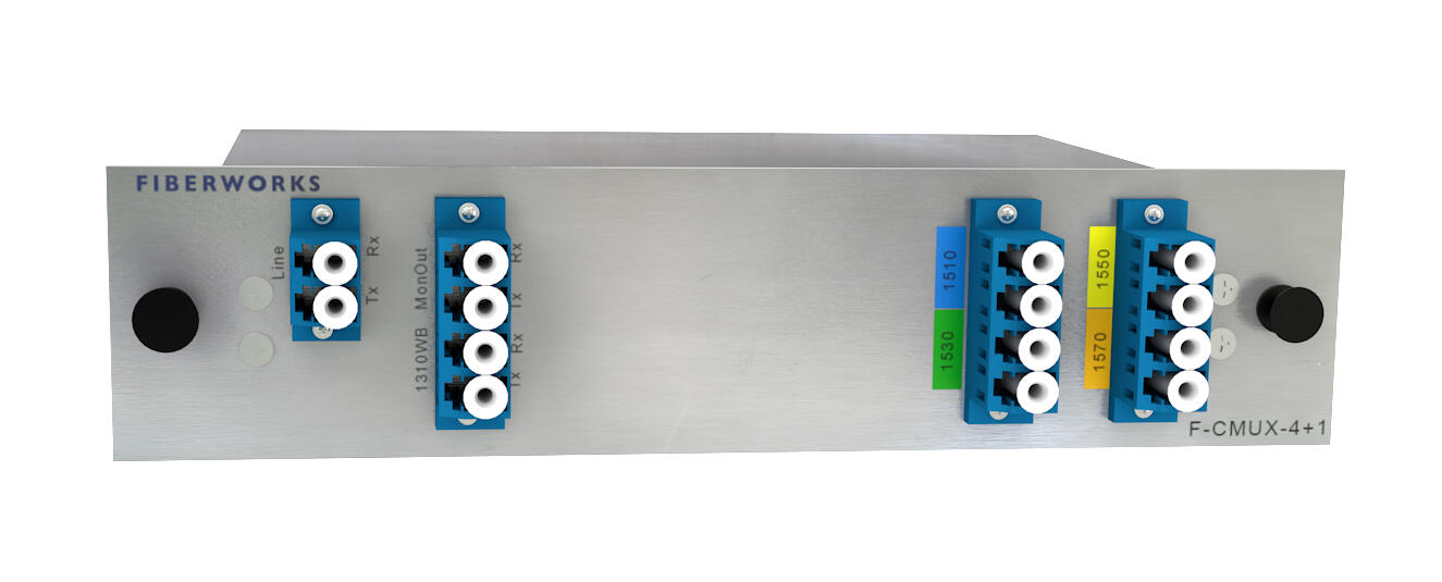 F-CMUX-4+1-5157-MLU Fiberworks AS  Fiberworks 4+1 ch. CWDM Mux+Demux C51-C57 + 1310nm/CWDM upgrade, Mon.ports
