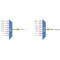 F-CMUX+8-LB2943-LU Fiberworks AS  Fiberworks 8 ch. CWDM Mux+Demux Low band C29-C43, LC/UPC