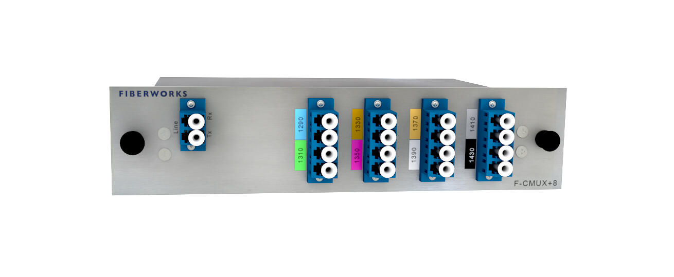 F-CMUX+8-LB2943-LU Fiberworks AS  Fiberworks 8 ch. CWDM Mux+Demux Low band C29-C43, LC/UPC