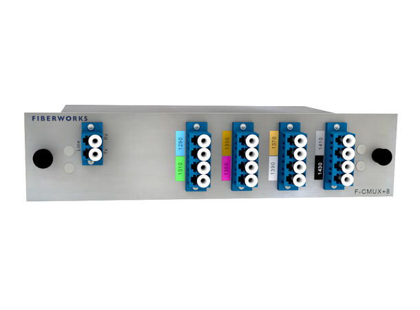 Fiberworks 8 ch. CWDM Mux+Demux Low band C29-C43, LC/UPC 