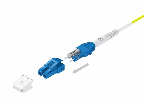 Snor AFL MM Uniboot LC/PC-LC/PC xx m 50/OM3 BIF ø2mm Aqua 