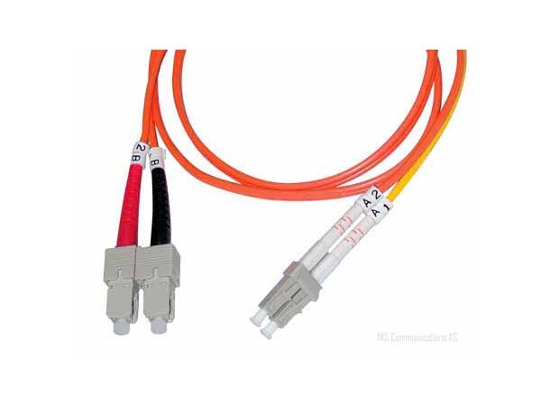 Patchcord mode conditioning LC/PC-SC/PC MM 62,5/125, Duplex ø3 mm 3 meter LC=SM 