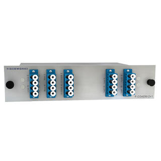 Fiberworks 2+1 ch. CWDM OADM w/mon.ports East+west, LC