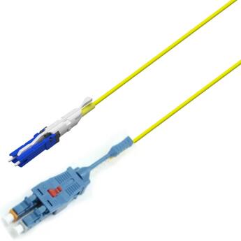 P-7A2-U2Y-CSU-LCU-xx Fiberworks AS  Patch SM CS/UPC-LC/UPC uniboot, xx m G.657.A2 &#248;2mm, IEC-B, Yellow