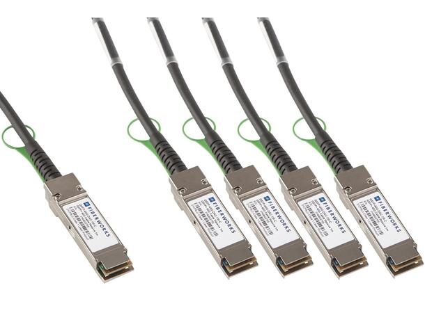 QSFP-DD to 4 QSFP56 Twinax cable (DAC) 4x 100GBASE-CR4, Passive, DAC 