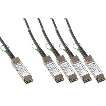 QDD-4QSFP56-DAC Fiberworks AS  QSFP-DD to 4 QSFP56 Twinax cable (DAC) 4x 100GBASE-CR4, Passive, DAC