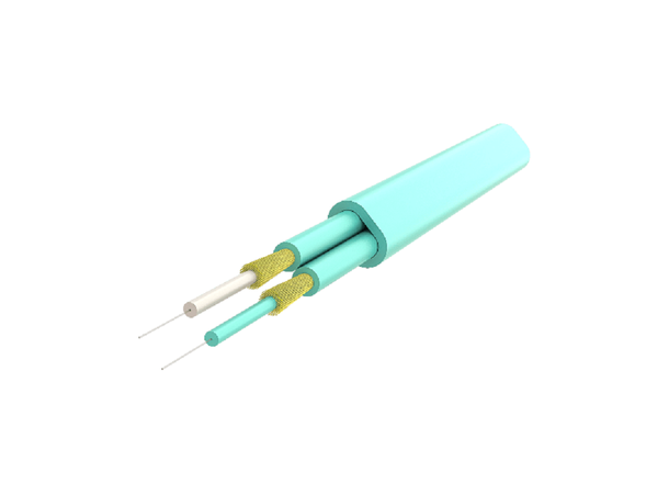 Patch MM DPX Flat LC/PC-ST/PC 25 m 50/OM3 BIF 3x5mm Ruggedized Aqua 