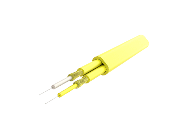 Patch SM DX Flat LC/UPC-E2000/UPC xx m 9/OS2 G.657.A1 3x5mm Ruggedized Yellow 