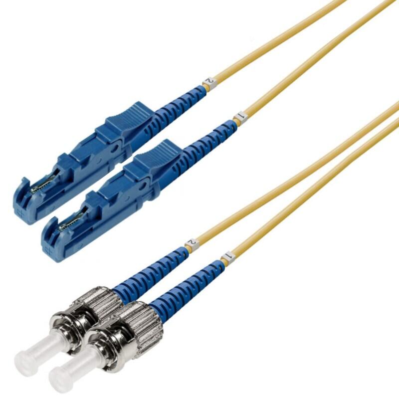 P-SM9-S2Y-E2U-STU-xx Fiberworks AS  Snor SM SPX E2000/UPC-ST/UPC xx m 9/OS2 G.657.A2 ø2mm Gul