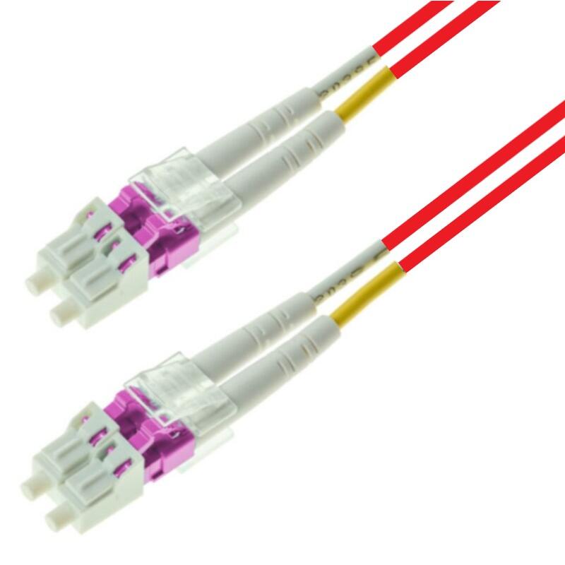 P-OM4-D2R-LCP-LCP-05 Fiberworks AS  Patch MM DPX LC/PC-LC/PC 5 m OM4 BIF 2x &#248;2mm Red (Pantone 179C)