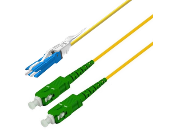 Snor SM DPX CS/UPC-2x SC/APC xx m 9/OS2 G.657.A2 ø2,0mm, IEC-B, Yellow 