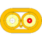 P-OM1-D5O-SCP-SCP-xx Fiberworks AS  Patch MM DPX Flat SC/PC-SC/PC xx m 62,5/OM1 3x5mm Ruggedized Orange