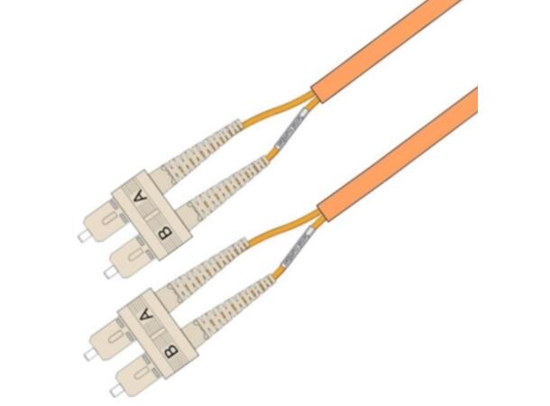 Patch MM DPX Flat SC/PC-SC/PC xx m 62,5/OM1 3x5mm Ruggedized Orange 