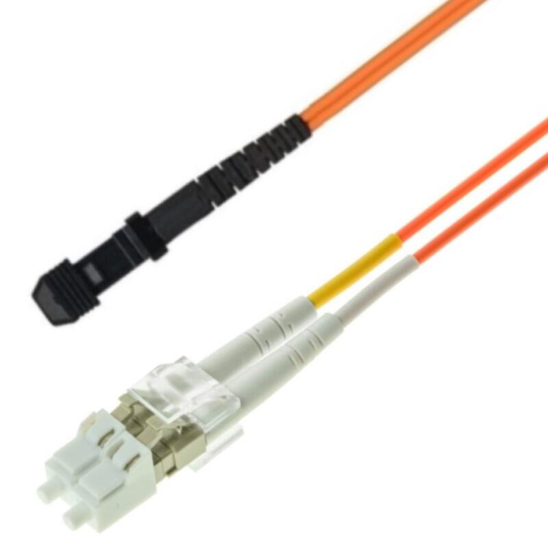 P-MM-D2O-LCP-MTJM0.3 Fiberworks AS  Patch MM DPX LC/PC-MTRJ(m)/PC 0.5 m 50/OM2 2x &#248;2mm Orange, (MTRJ Male)