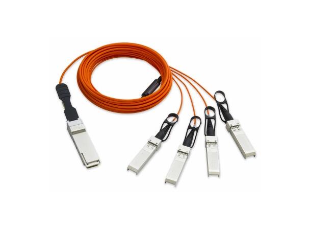 QSFP+ to 4 SFP+ 40G Active Optical Cable 40GBASE-SR4, AOC, 3 meter, Lenovo 