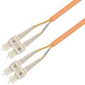 Snor MM DPX Forsterket SC/PC-SC/PC 3 m 62,5/OM1 3x5mm Oransje