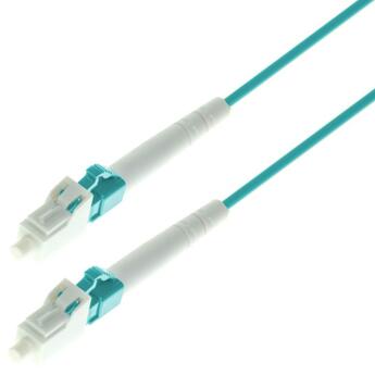 P-OM3-S2A-LCP-LCP-60 Fiberworks AS  Snor MM SPX LC/PC-LC/PC 60 m 50/OM3 BIF ø2mm Aqua