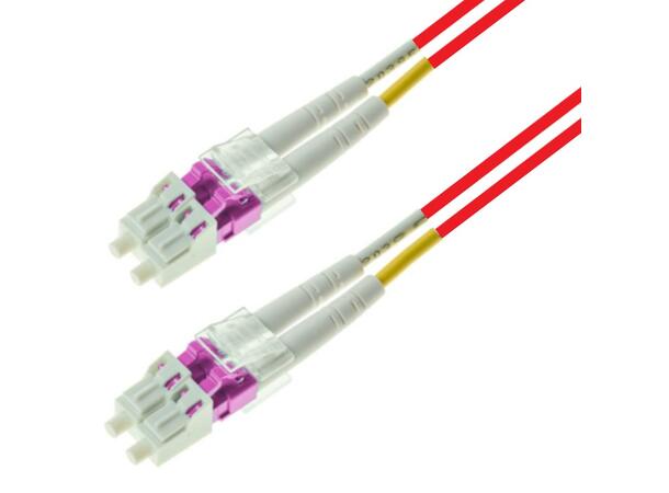 Snor MM DPX LC/PC-LC/PC 0.3 m OM4 BIF 2x ø2mm Red (Pantone 179C) 