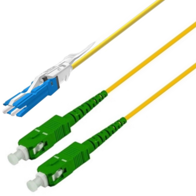 P-7A2-D2Y-CSU-SCA-02 Fiberworks AS  Patch SM CS/UPC-2x SC/APC, 2 m G.657.A2 &#248;2mm, IEC-B, Yellow
