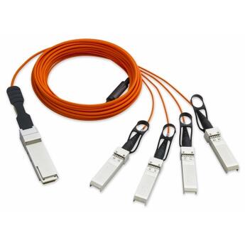 QSFP-4SFP-AOC-5M-J Fiberworks AS  QSFP+ to 4 SFP+ 40G Active Optical Cable 40GBASE-SR4, AOC, 5 meter, Juniper