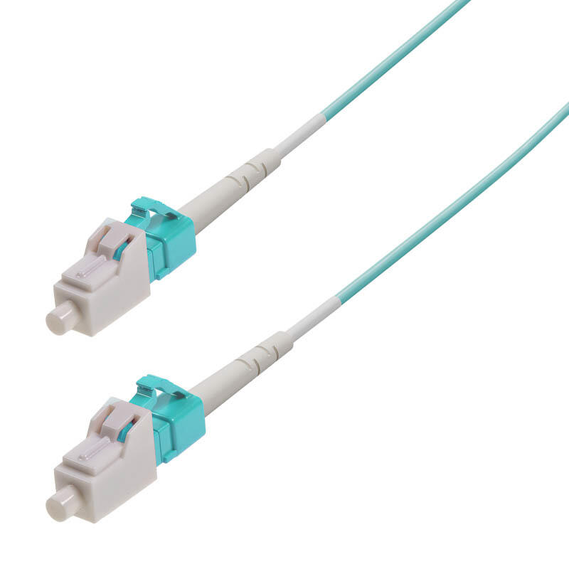 P-OM3-S2A-LCP-LCP-xx Fiberworks AS  Snor MM SPX LC/PC-LC/PC xx m 50/OM3 BIF ø2mm Aqua