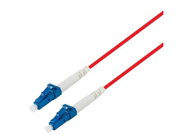 Snor SM SPX LC/UPC-LC/UPC 1 m 9/OS2 G.657.A2 ø2mm Rød 