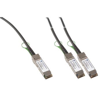 QSFP28-2QSFP28D Fiberworks AS  QSFP28 100G to 2x QSFP28 50G DAC Passive, 100GBASE-CR4