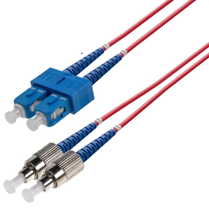 P-SM9-D2R-SCU-FCU-xx Fiberworks AS  Snor SM DPX SC/UPC-FC/UPC 9/OS2 G.657.A2 2x ø2mm Rød