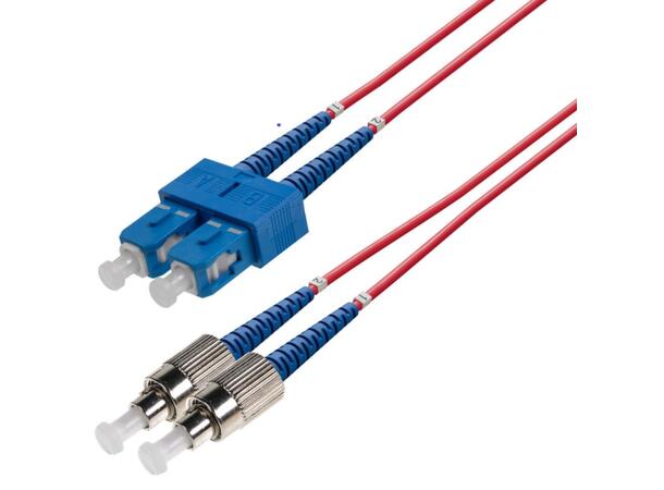 Snor SM DPX SC/UPC-FC/UPC 9/OS2 G.657.A2 2x ø2mm Rød 