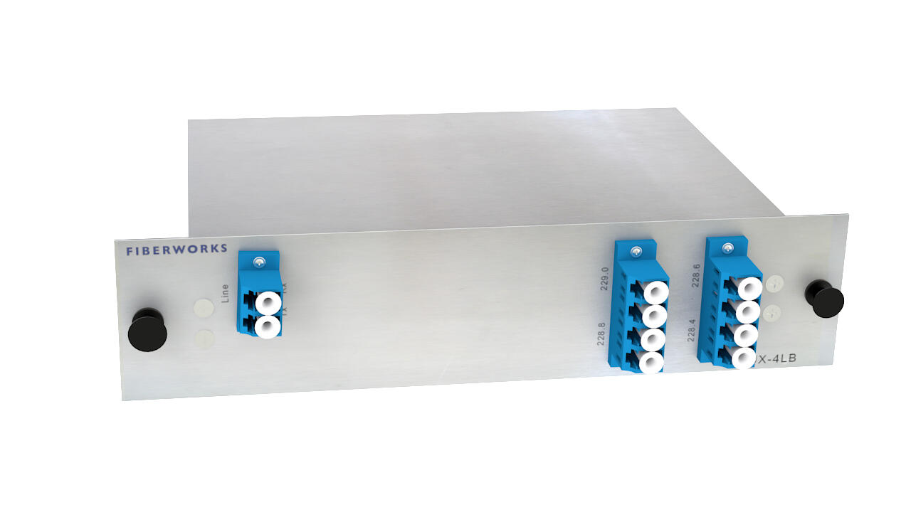 F-O8MUX-4LW-LU Fiberworks AS  Fiberworks 4 ch. O-band DWDM Mux+Demux O-band 231.4-229.0 THz LAN-WDM, LC/UPC