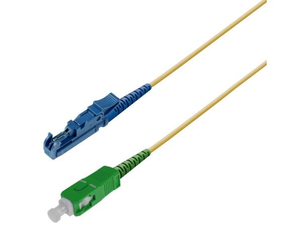 Snor SM SPX E2000/UPC-SC/APC 7 m 9/OS2 G.657.A2 ø2mm Gul 