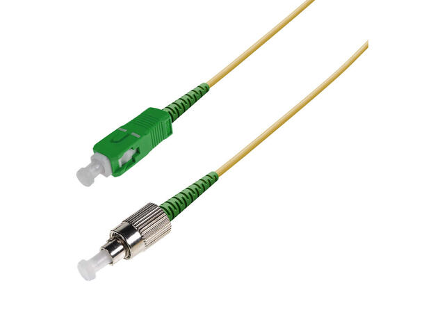 Snor SM SPX SC/APC-FC/APC 1 m 9/OS2 G.657.A2 ø2mm Gul 