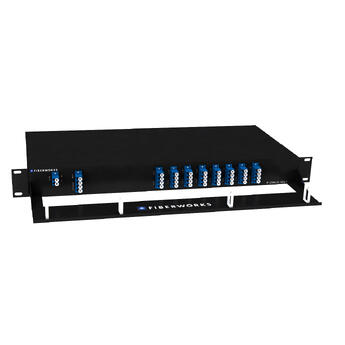 F-D2MUX-16+1-2151MLU Fiberworks AS  Fiberworks 16+1 ch. 800G DWDM Mux+Demux ITU ch. 21-51, 200 GHz, 1310 WB &amp; Mon.