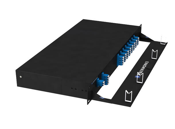 Fiberworks 16+1 ch. 800G DWDM Mux+Demux ITU ch. 21-51, 200 GHz, 1310 WB & Mon. 
