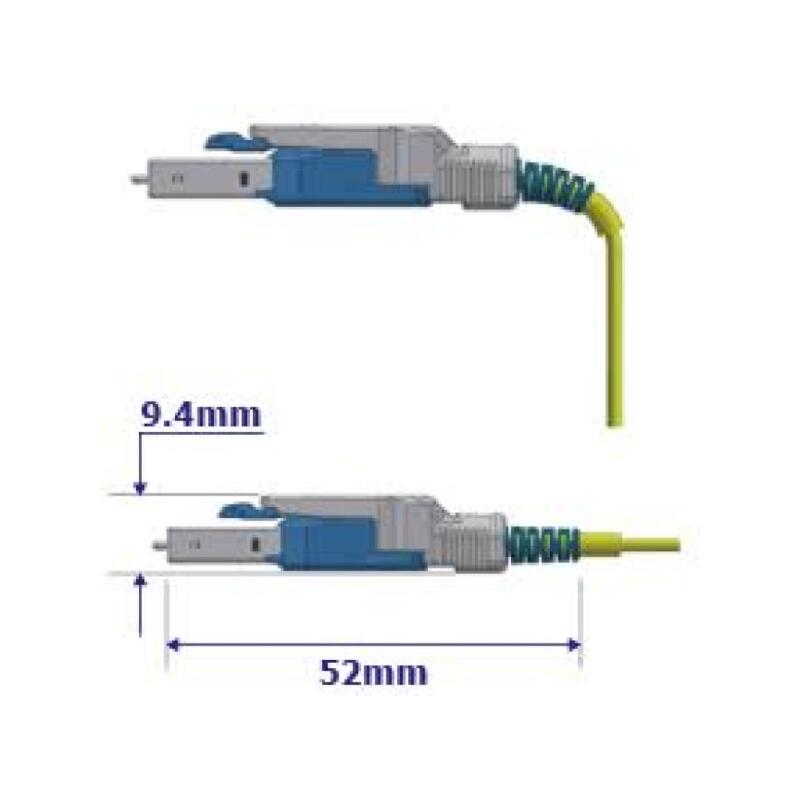 P-OM3-SEL-LCP-LCP-05 Sumitomo Electric CB-3002YN4CRR005M-XX Snor SEL MM Uniboot LC-LC 5 m 50/OM3 BIF ø1,6mm Aqua, FlexULC Pro