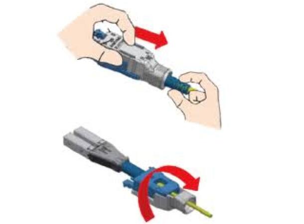 Snor SEL MM Uniboot LC-LC 5 m 50/OM3 BIF ø1,6mm Aqua, FlexULC Pro 